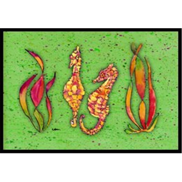 Carolines Treasures Seahorse Indoor Or Outdoor Mat - 18 x 27 in. 8565-MAT - main